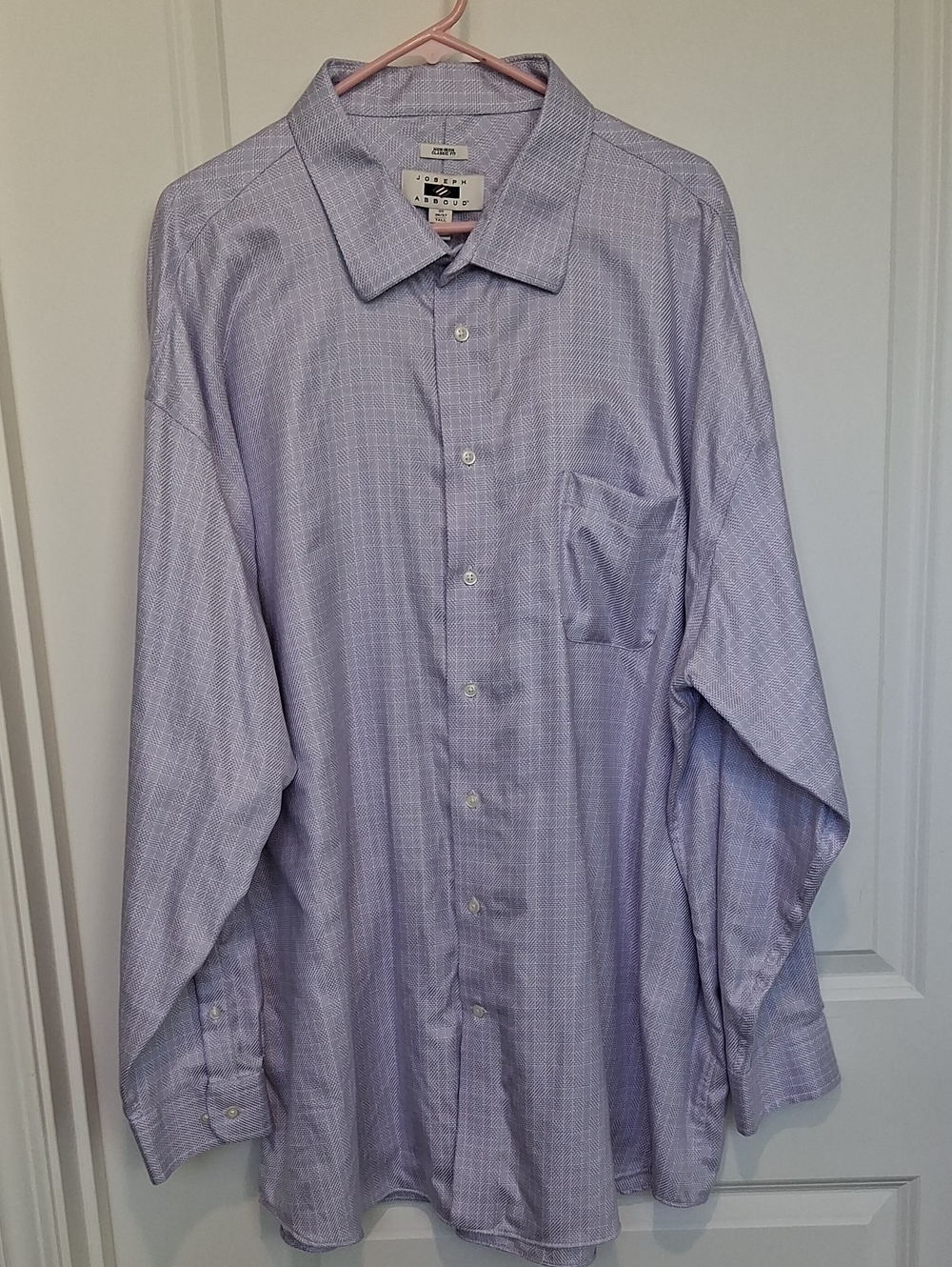 Joseph Abbound Men's Lightweight Button-Up Dress Shirt - Lavender